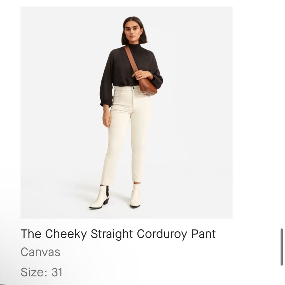 Everlane Cream corduroy pants - 31
